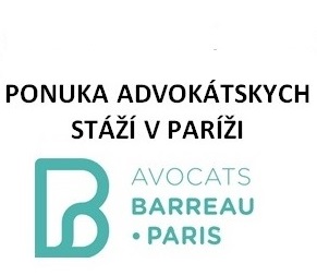 Medzinárodné stáže pre mladých advokátov v Paríži v anglickom alebo francúzskom jazyku