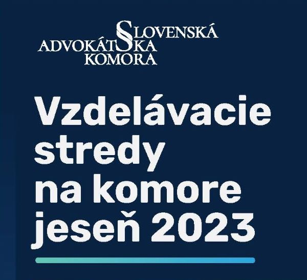 Jesenné vzdelávacie stredy na komore