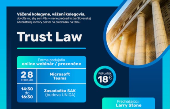 Prednáška na tému - Trust Law