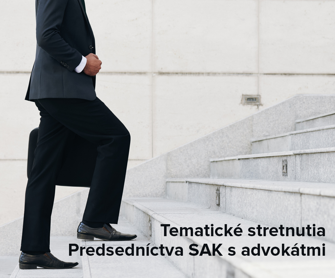 Pozvánka na prvé tematické stretnutie so zástupcami Predsedníctva SAK