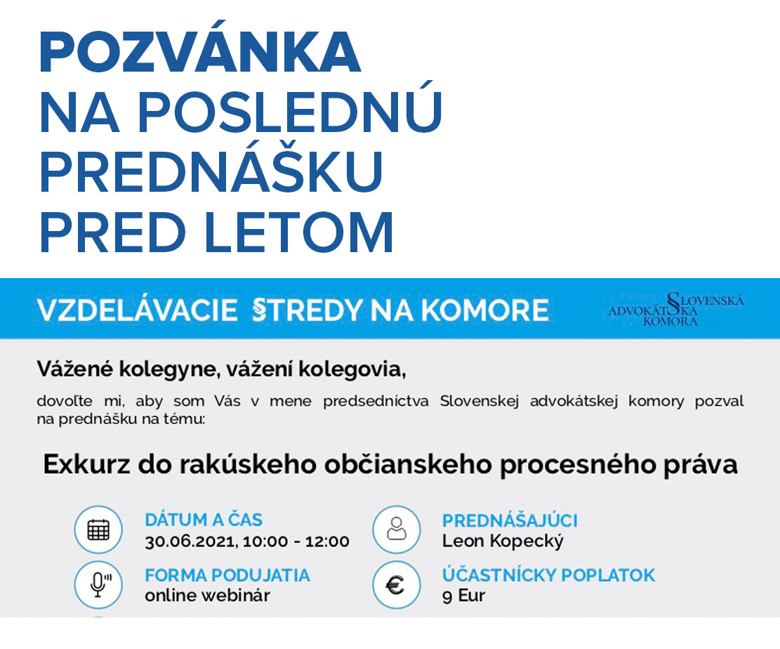 Vzdelávacie stredy - pozvánka