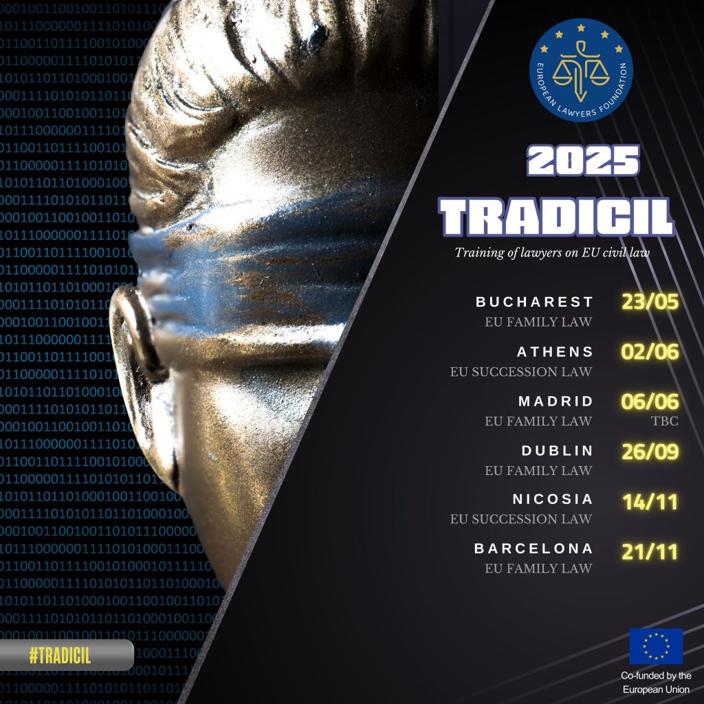 Projekt TRADICIL - semináre v oblasti rodinného a dedičského práva EÚ