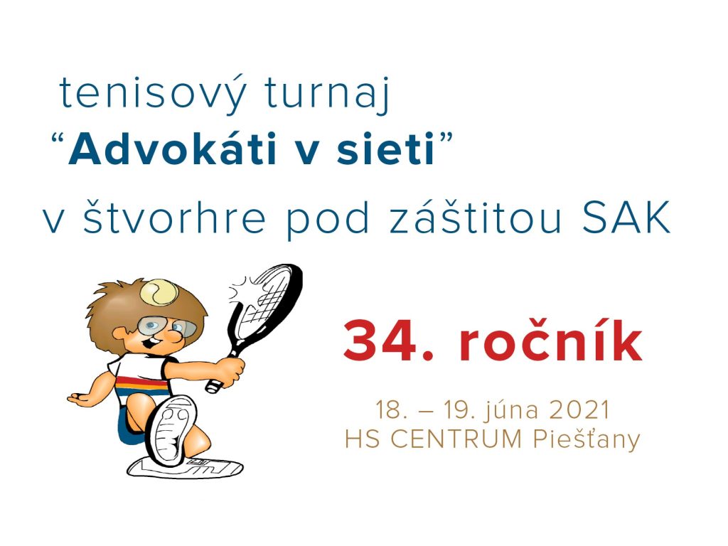 Pozvánka na športové podujatie Advokáti v sieti